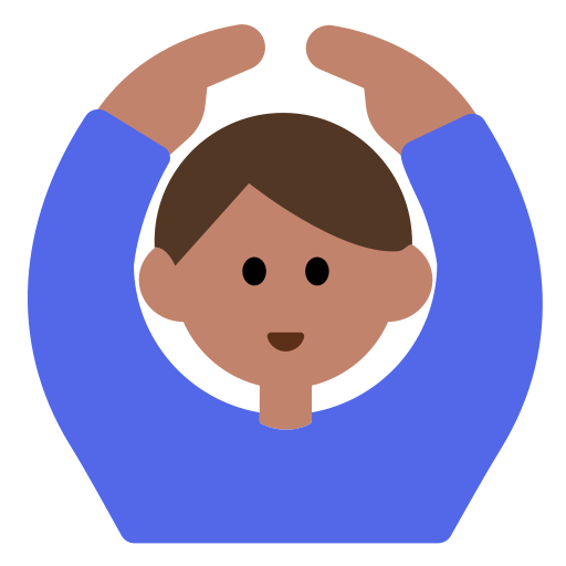 Man Gesturing OK: Medium Skin Tone