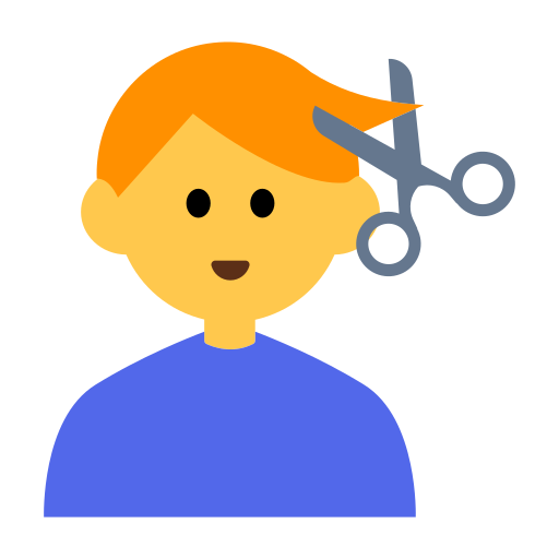 Man Getting Haircut