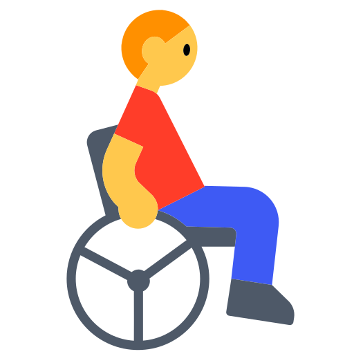 Man in Manual Wheelchair
