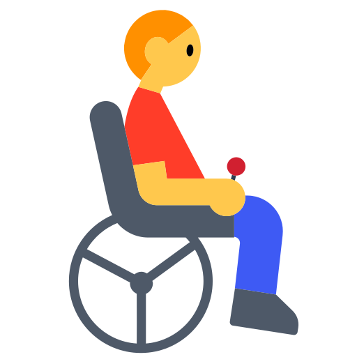 Man in Motorized Wheelchair