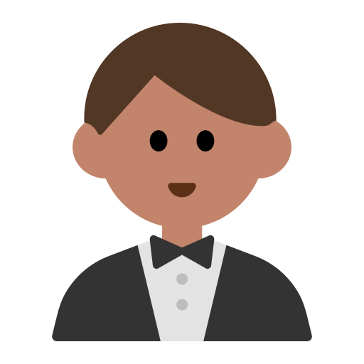 Man in Tuxedo: Medium Skin Tone