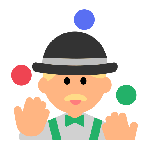 Man Juggling: Medium-Light Skin Tone
