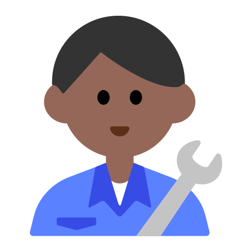 Man Mechanic: Medium-Dark Skin Tone