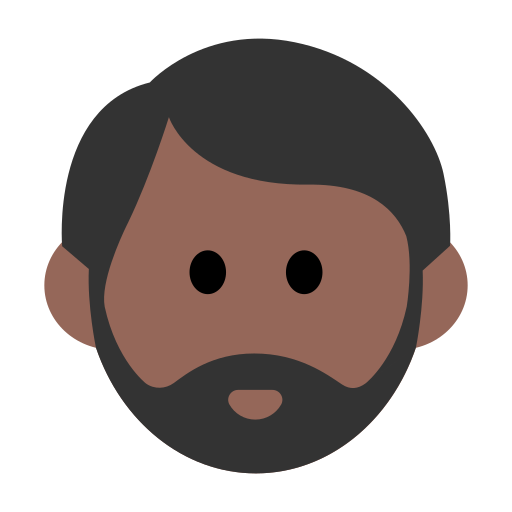 Man: Medium-Dark Skin Tone, Beard