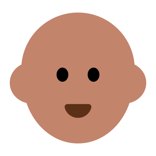 Man: Medium Skin Tone, Bald