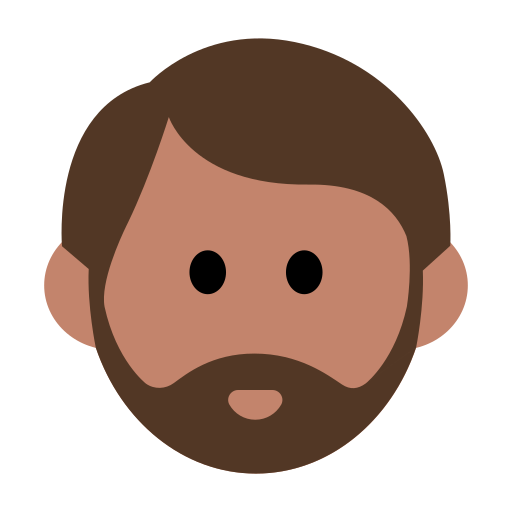 Man: Medium Skin Tone, Beard