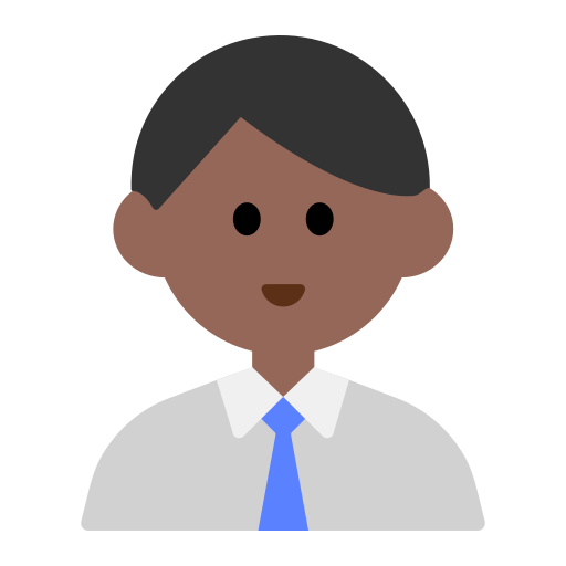 Man Office Worker: Medium-Dark Skin Tone