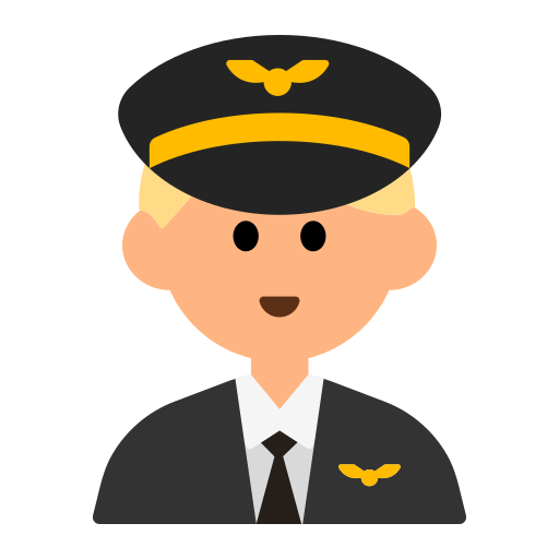 Man Pilot: Medium-Light Skin Tone