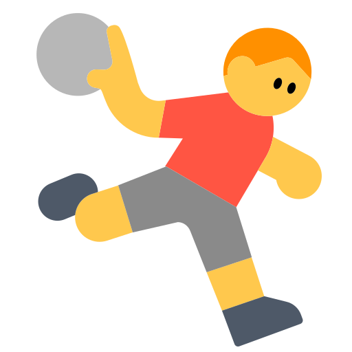 Man Playing Handball