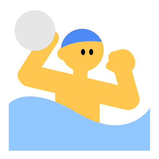 Man Playing Water Polo