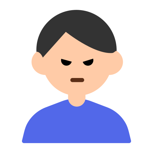 Man Pouting: Light Skin Tone