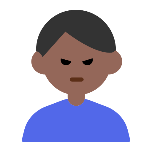 Man Pouting: Medium-Dark Skin Tone