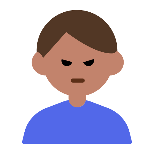 Man Pouting: Medium Skin Tone