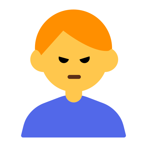 Man Pouting