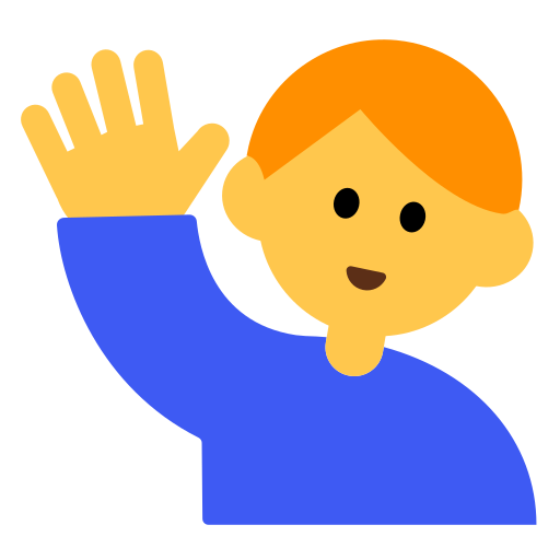 Man Raising Hand