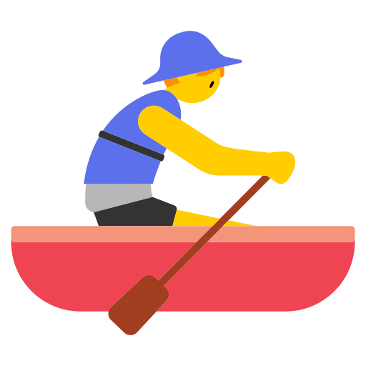 Man Rowing Boat