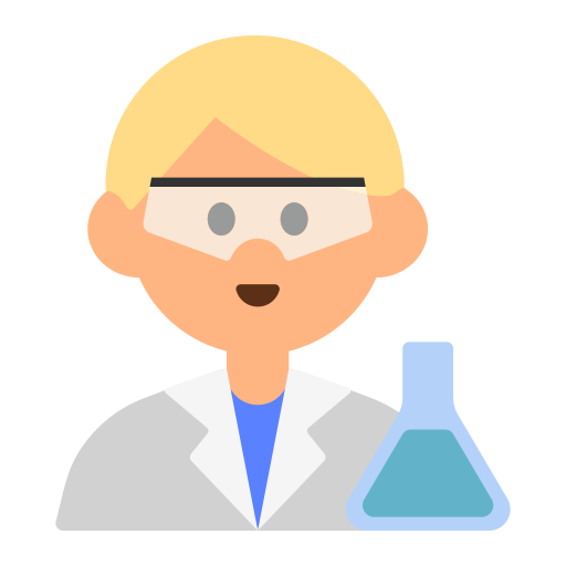 Man Scientist: Medium-Light Skin Tone