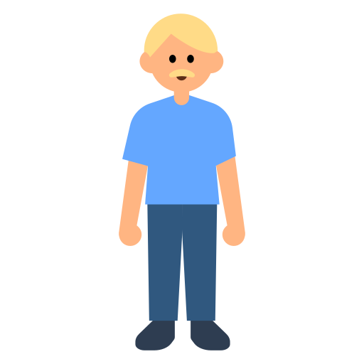 Man Standing: Medium-Light Skin Tone