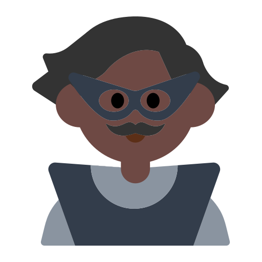 Man Supervillain: Dark Skin Tone