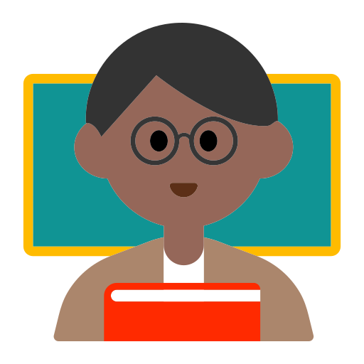Man Teacher: Medium-Dark Skin Tone