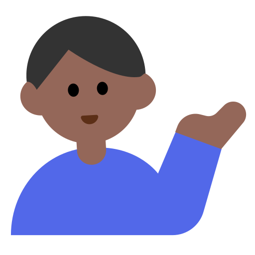 Man Tipping Hand: Medium-Dark Skin Tone