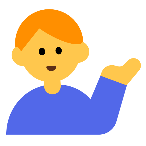 Man Tipping Hand