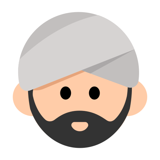 Man Wearing Turban: Light Skin Tone