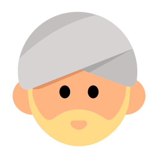 Man Wearing Turban: Medium-Light Skin Tone