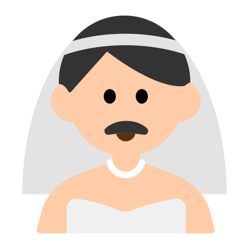 Man with Veil: Light Skin Tone