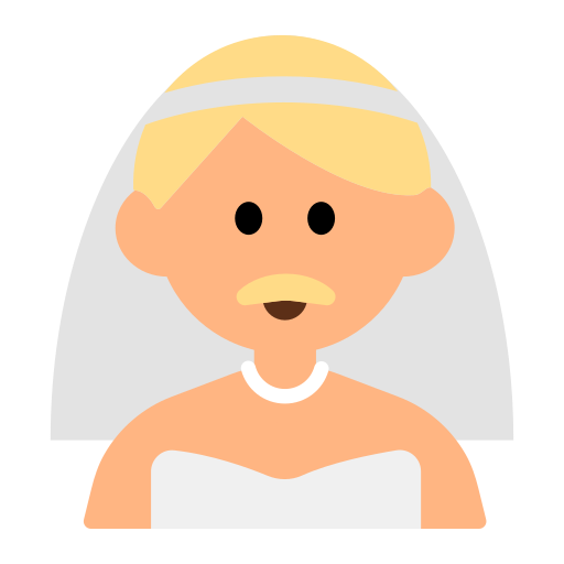Man with Veil: Medium-Light Skin Tone