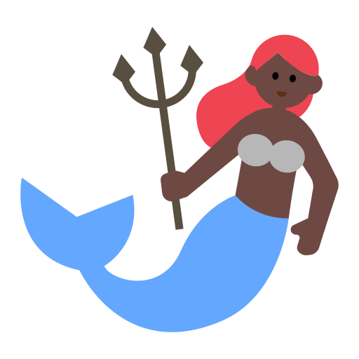 Mermaid: Dark Skin Tone