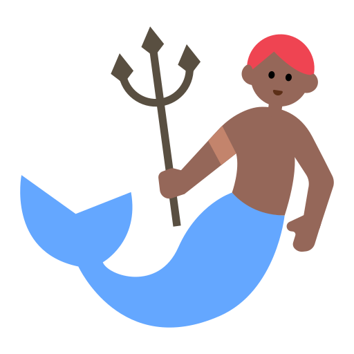 Merman: Medium-Dark Skin Tone
