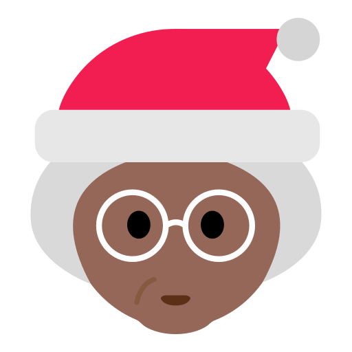 Mrs. Claus: Medium-Dark Skin Tone