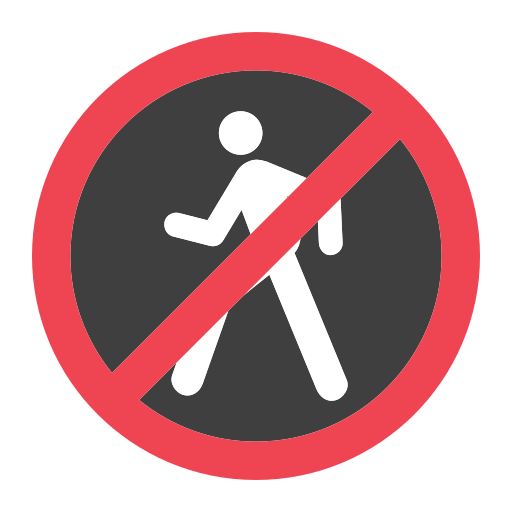 No Pedestrians No Pedestrians