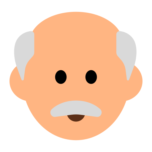 Old Man: Medium-Light Skin Tone