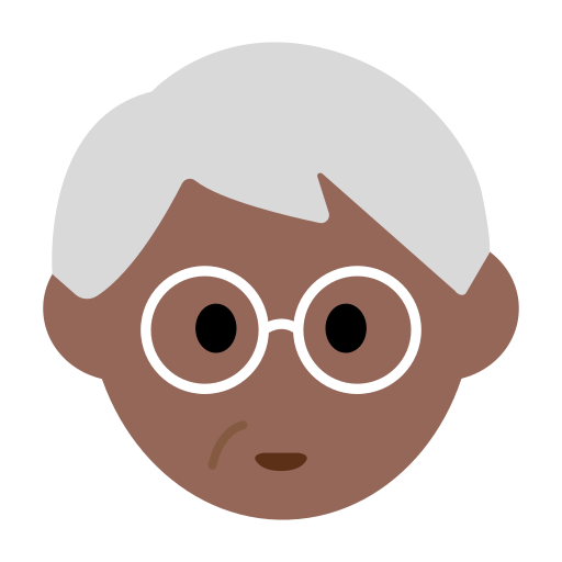 Older Person: Medium-Dark Skin Tone
