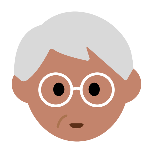 Older Person: Medium Skin Tone