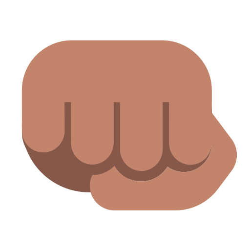 Oncoming Fist: Medium Skin Tone