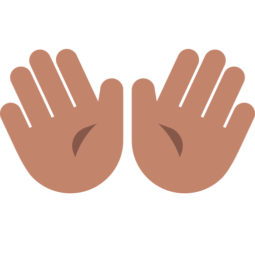 Open Hands: Medium Skin Tone