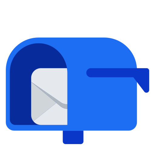Open Mailbox with Lowered Flag Open Mailbox with Lowered Flag