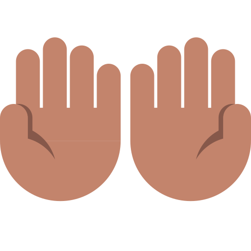 Palms Up Together: Medium Skin Tone