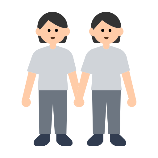 People Holding Hands: Light Skin Tone