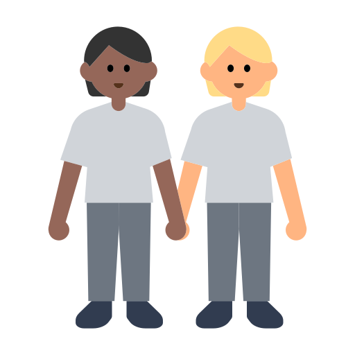 People Holding Hands: Medium-Dark Skin Tone, Medium-Light Skin Tone