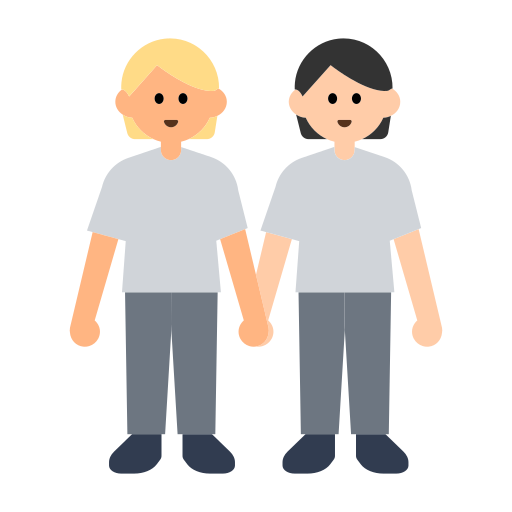 People Holding Hands: Medium-Light Skin Tone, Light Skin Tone