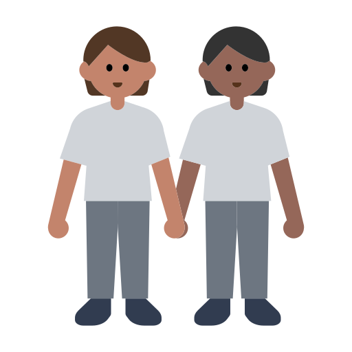 People Holding Hands: Medium Skin Tone, Medium-Dark Skin Tone