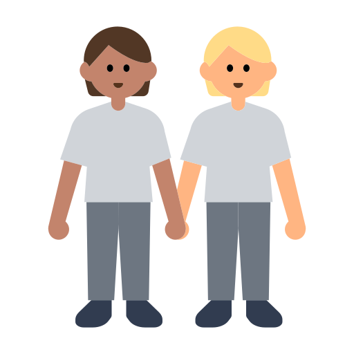 People Holding Hands: Medium Skin Tone, Medium-Light Skin Tone