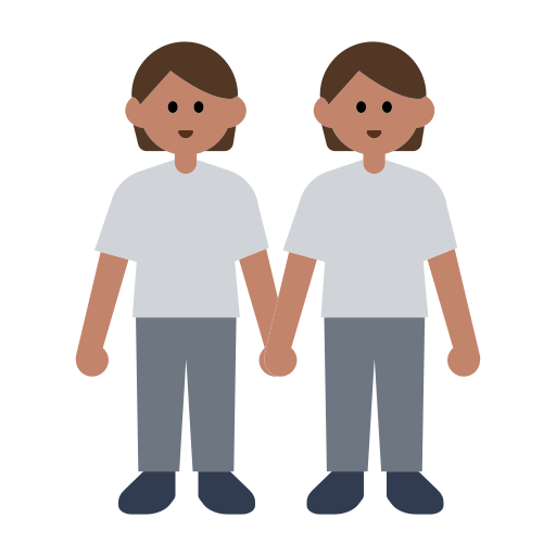 People Holding Hands: Medium Skin Tone