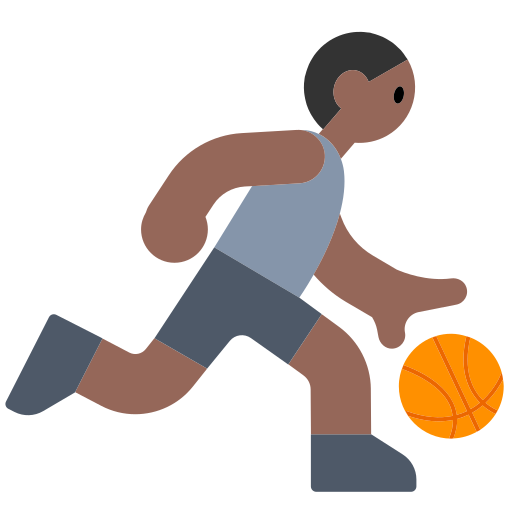 Person Bouncing Ball: Medium-Dark Skin Tone
