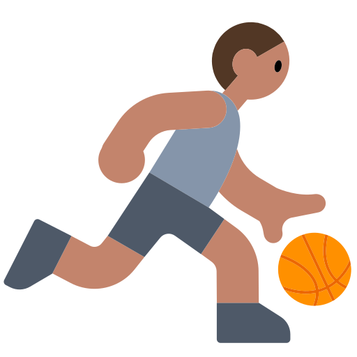 Person Bouncing Ball: Medium Skin Tone
