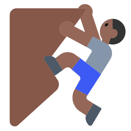 Person Climbing: Medium-Dark Skin Tone